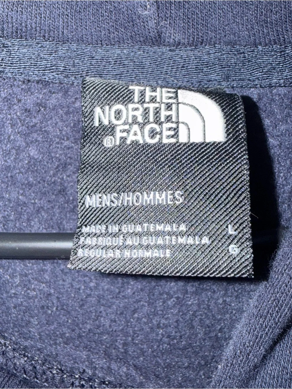 The North Face Navy Hoodie Men’s Size Large Camo Fish Design Outdoors